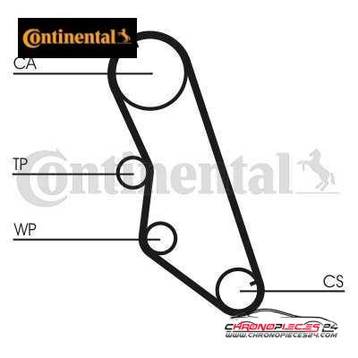 Achat de CONTINENTAL CTAM CT754WP1 Pompe à eau + kit de courroie de distribution pas chères