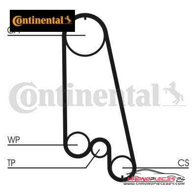 Achat de CONTINENTAL CTAM CT874WP1 Pompe à eau + kit de courroie de distribution pas chères