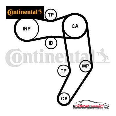 Achat de CONTINENTAL CTAM CT939WP11PRO Pompe à eau + kit de courroie de distribution pas chères