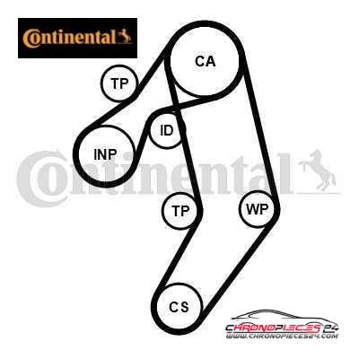 Achat de CONTINENTAL CTAM CT939WP9PRO Pompe à eau + kit de courroie de distribution pas chères