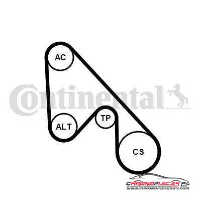 Achat de CONTITECH 5PK1145K1 Jeu de courroies trapézoïdales à nervures pas chères