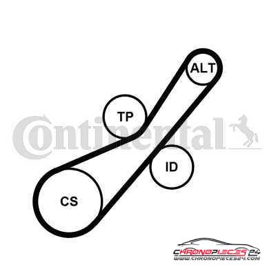 Achat de CONTITECH 6PK800K1 Jeu de courroies trapézoïdales à nervures pas chères