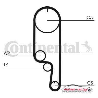 Achat de CONTITECH CT1008WP2 Pompe à eau + kit de courroie de distribution pas chères