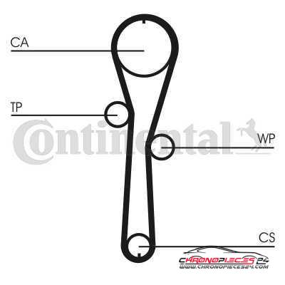 Achat de CONTITECH CT1045WP1 Pompe à eau + kit de courroie de distribution pas chères