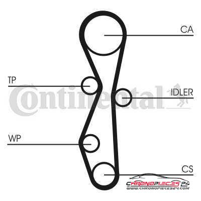 Achat de CONTITECH CT1091K1 Kit de distribution pas chères