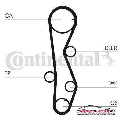 Achat de CONTITECH CT1099K2 Kit de distribution pas chères