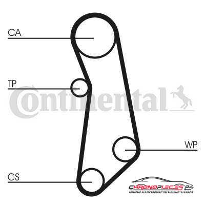 Achat de CONTITECH CT1115WP1 Pompe à eau + kit de courroie de distribution pas chères