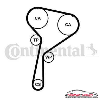 Achat de CONTITECH CT1184WP1 Pompe à eau + kit de courroie de distribution pas chères