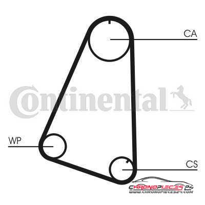 Achat de CONTITECH CT504 Courroie crantée pas chères