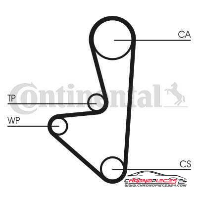 Achat de CONTITECH CT744WP1 Pompe à eau + kit de courroie de distribution pas chères