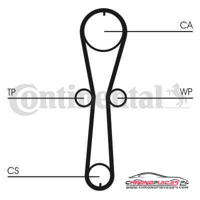 Achat de CONTITECH CT915WP1 Pompe à eau + kit de courroie de distribution pas chères