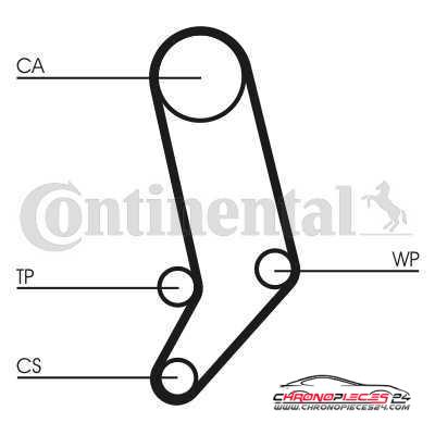 Achat de CONTITECH CT939K3 Kit de distribution pas chères