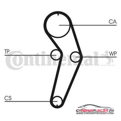 Achat de CONTITECH CT988WP2 Pompe à eau + kit de courroie de distribution pas chères