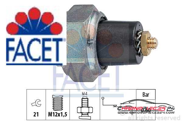 Achat de FACET 7.0020 Indicateur de pression d'huile pas chères