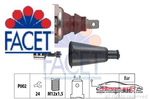 Achat de FACET 7.0060 Indicateur de pression d'huile pas chères