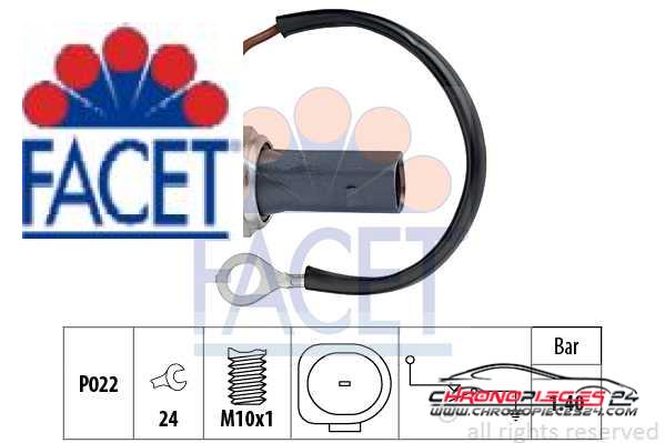 Achat de FACET 7.0159 Indicateur de pression d'huile pas chères