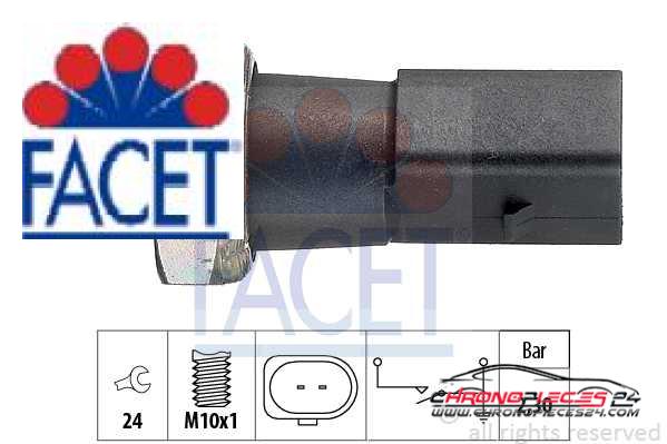 Achat de FACET 7.0190 Indicateur de pression d'huile pas chères