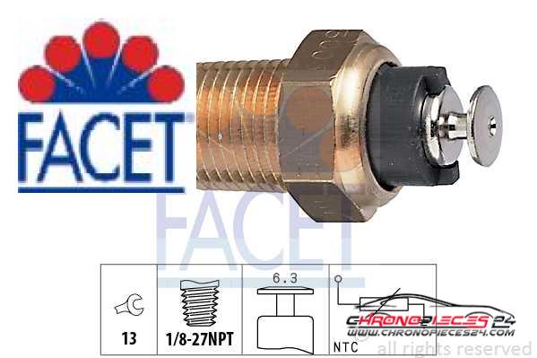 Achat de FACET 7.3005 Sonde de température, liquide de refroidissement pas chères