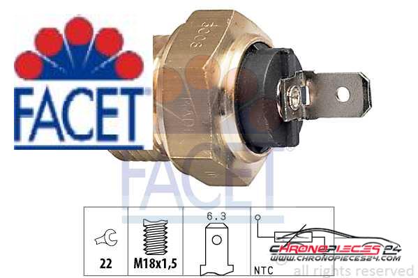 Achat de FACET 7.3008 Sonde de température, liquide de refroidissement pas chères