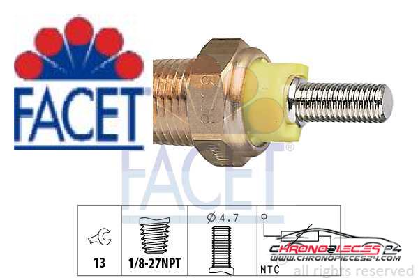 Achat de FACET 7.3028 Sonde de température, liquide de refroidissement pas chères