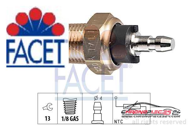 Achat de FACET 7.3052 Sonde de température, liquide de refroidissement pas chères