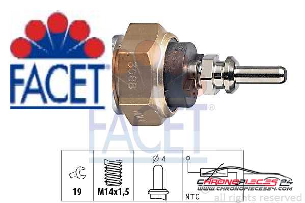 Achat de FACET 7.3088 Sonde de température, liquide de refroidissement pas chères