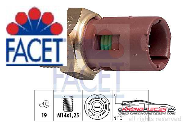 Achat de FACET 7.3094 Sonde de température, liquide de refroidissement pas chères