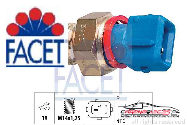 Achat de FACET 7.3113 Sonde de température, liquide de refroidissement pas chères