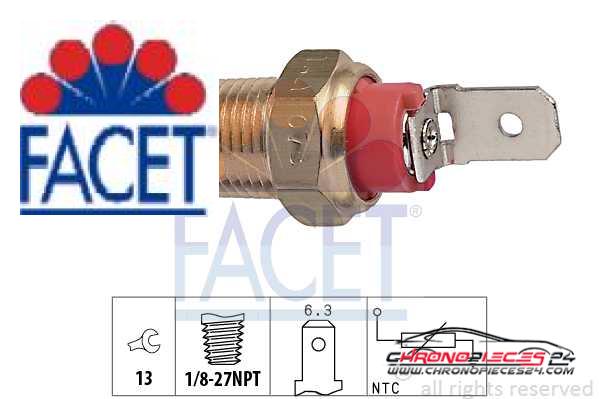 Achat de FACET 7.3115 Sonde de température, liquide de refroidissement pas chères