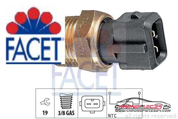 Achat de FACET 7.3144 Sonde de température, liquide de refroidissement pas chères