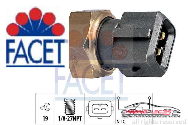 Achat de FACET 7.3165 Sonde de température, liquide de refroidissement pas chères