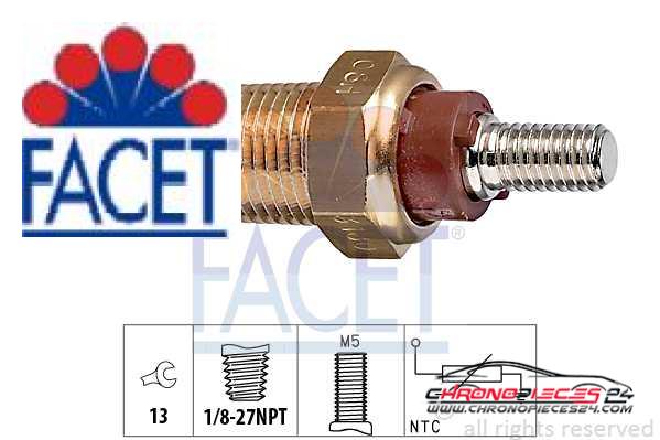 Achat de FACET 7.3180 Sonde de température, liquide de refroidissement pas chères