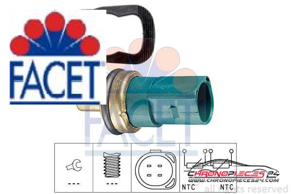 Achat de FACET 7.3258 Sonde de température, liquide de refroidissement pas chères