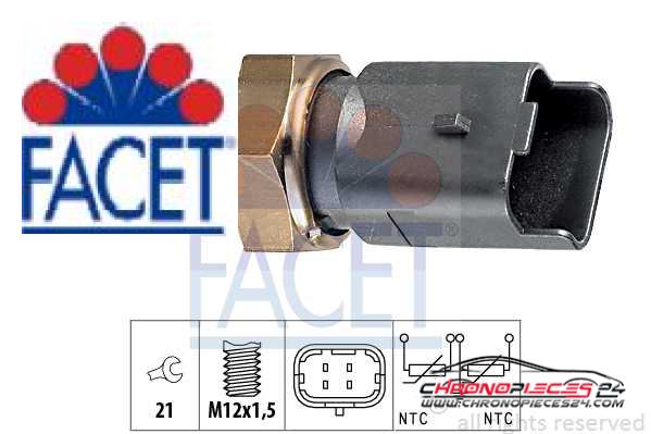 Achat de FACET 7.3286 Sonde de température, liquide de refroidissement pas chères