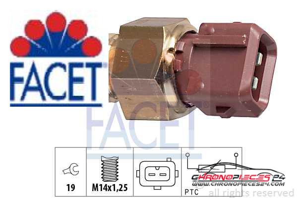 Achat de FACET 7.3308 Sonde de température, liquide de refroidissement pas chères