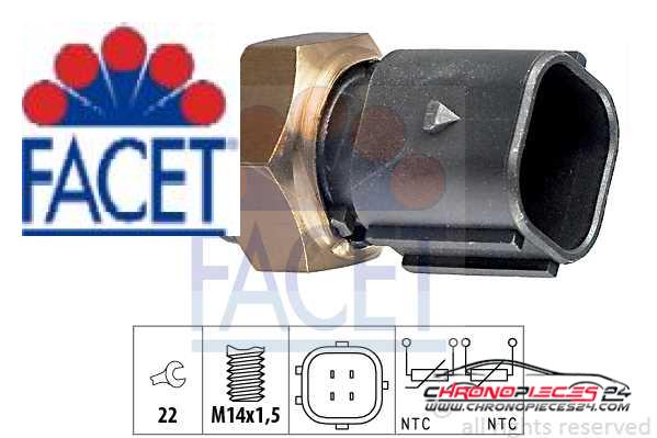 Achat de FACET 7.3316 Sonde de température, liquide de refroidissement pas chères