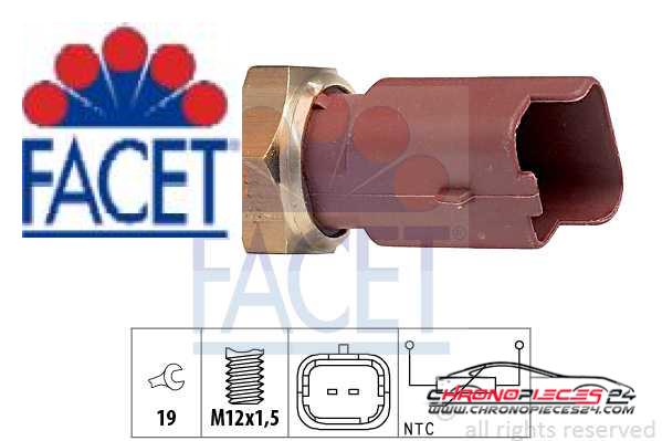 Achat de FACET 7.3326 Sonde de température, liquide de refroidissement pas chères