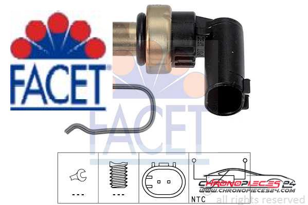 Achat de FACET 7.3343 Sonde de température, liquide de refroidissement pas chères