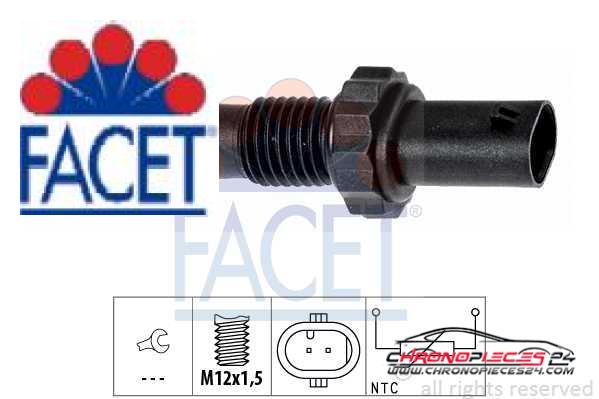 Achat de FACET 7.3348 Sonde de température, liquide de refroidissement pas chères