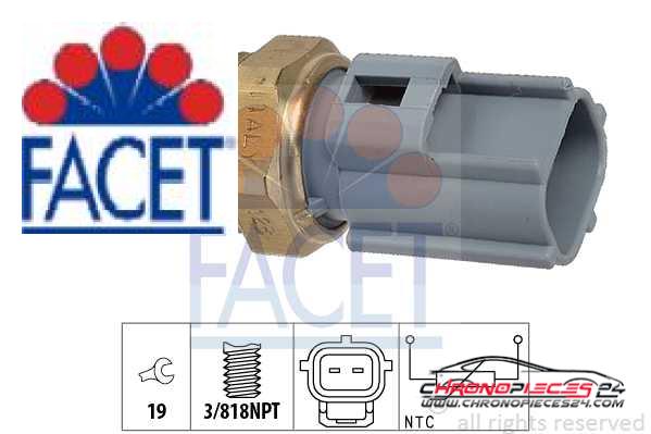 Achat de FACET 7.3363 Sonde de température, liquide de refroidissement pas chères