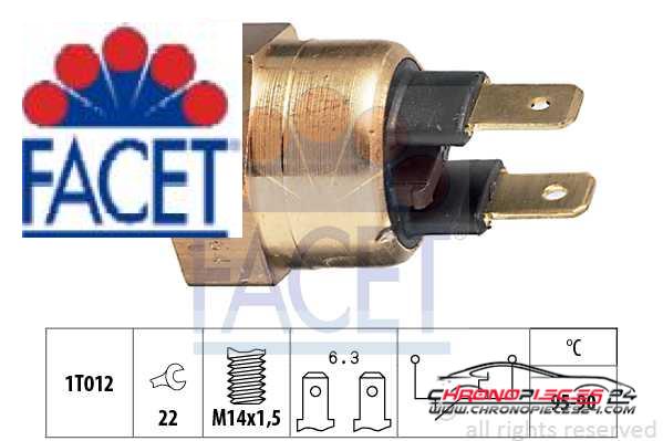 Achat de FACET 7.5064 Interrupteur de température, ventilateur de radiateur pas chères