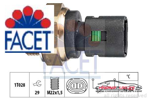 Achat de FACET 7.5128 Interrupteur de température, ventilateur de radiateur pas chères