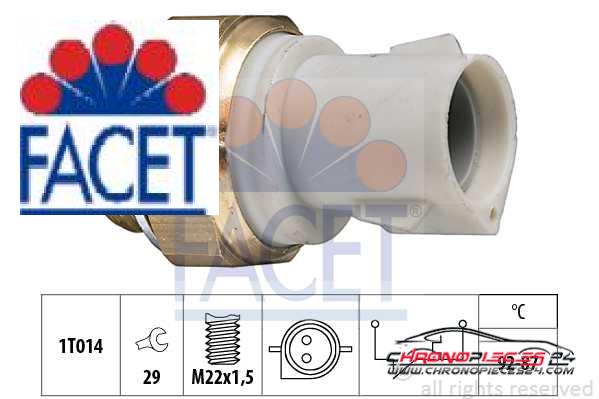 Achat de FACET 7.5129 Interrupteur de température, ventilateur de radiateur pas chères