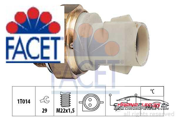 Achat de FACET 7.5137 Interrupteur de température, ventilateur de radiateur pas chères