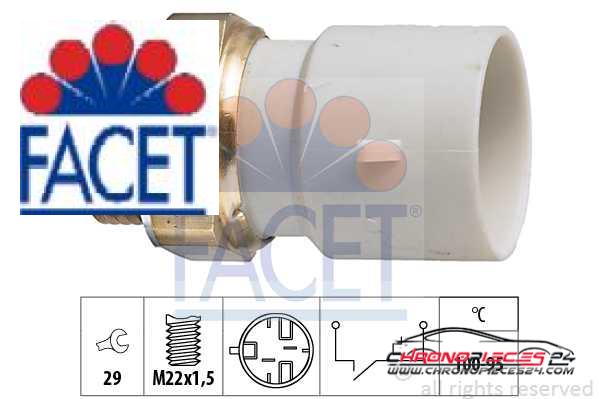 Achat de FACET 7.5182 Interrupteur de température, ventilateur de radiateur pas chères