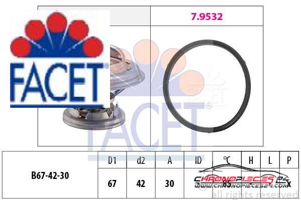 Achat de FACET 7.8280 Thermostat d'eau pas chères