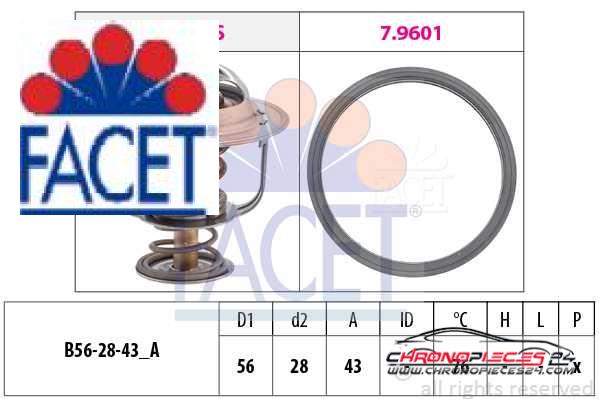 Achat de FACET 7.8403 Thermostat d'eau pas chères