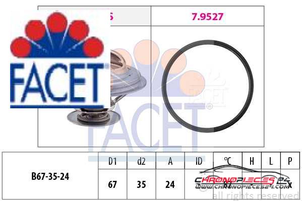 Achat de FACET 7.8410 Thermostat d'eau pas chères