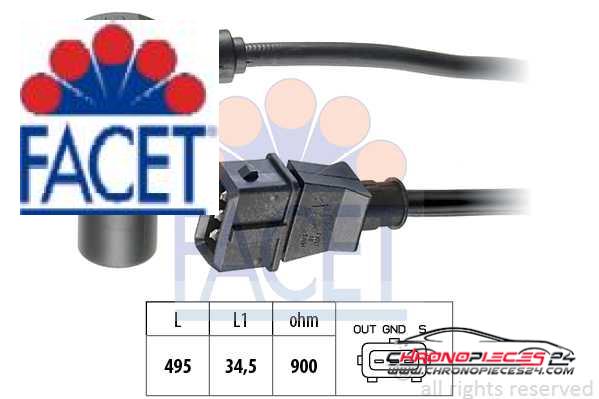 Achat de FACET 9.0160 Générateur d'impulsions, volant moteur pas chères