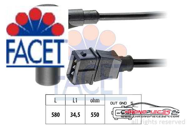 Achat de FACET 9.0238 Générateur d'impulsions, volant moteur pas chères